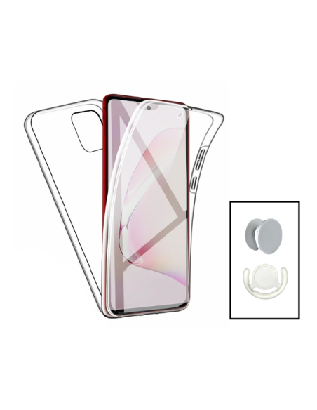 Kit Capa 3x1 360° Impact Protection + 1 GripHolder + 1 Suporte GripHolder Branco para Xiaomi 13 - Transparente/Branco