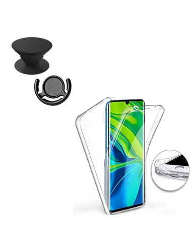 Kit Capa 3x1 360° Impact Protection + 1 GripHolder + 1 Suporte GripHolder Preto para Xiaomi Mi Note 10