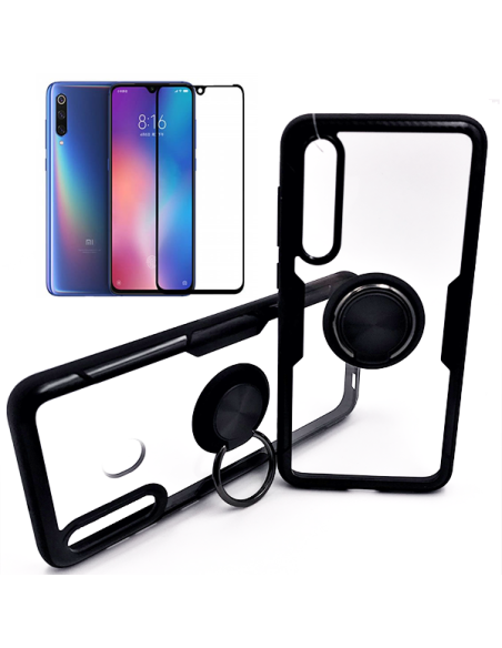 Kit Capa 3x1 Phonecare Clear Armor + Película de Vidro Temperado 5D Full Cover para Xiaomi Mi 9