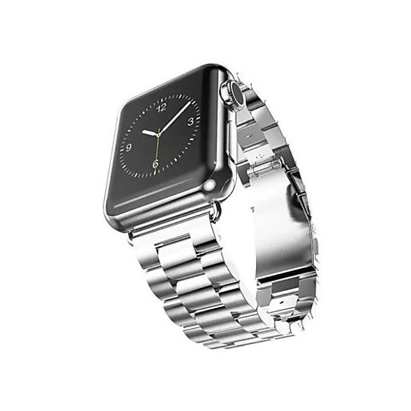 Bracelete Aço Stainless Lux + Ferramenta para Apple Watch 38mm / 40mm - Cinza