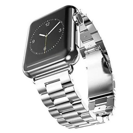 Bracelete Aço Stainless Lux + Ferramenta para Apple Watch 42mm / 44mm - Cinza