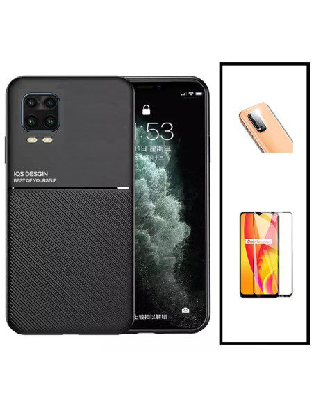 Kit Capa Magnetic Lux + 5D Full Cover + Película de Câmara Traseira para Xiaomi Mi 10 Youth 5G