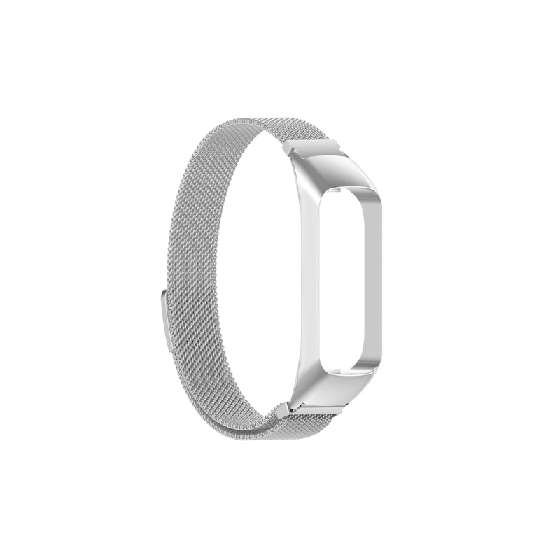 Bracelete Milanese Loop Fecho Magnético para Samsung Galaxy Fit2 (SM-R220) - Cinza