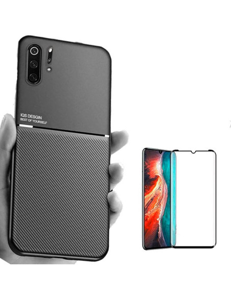 Kit Capa Magnetic Lux + 5D Full Cover para Huawei P30 Pro