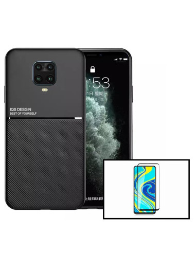 Kit Capa Magnetic Lux + 5D Full Cover para Xiaomi Poco M2 Pro