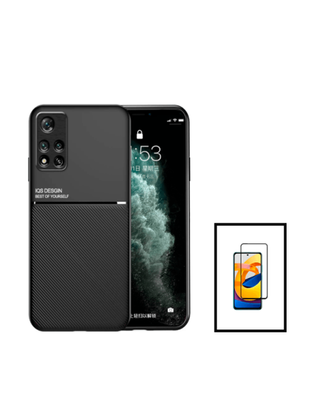 Kit Capa Magnetic Lux + 5D Full Cover para Xiaomi Redmi Note 11 Pro 5G - Preto