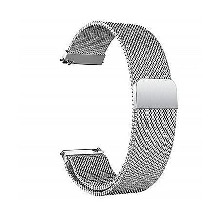 Bracelete Milanese Loop Fecho Magnético para Samsung Galaxy Watch Active2 4G - 44mm - Cinza