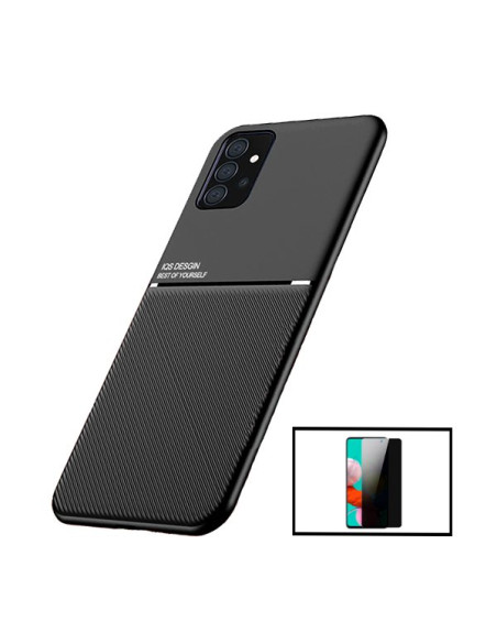 Kit Capa Magnetic Lux + Anti-Spy 5D Full Cover para Samsung Galaxy A52