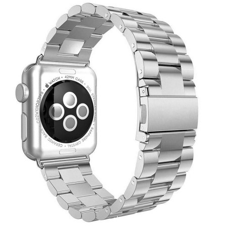 Bracelete Aço Stainless Lux + Ferramenta para Apple Watch Series 3 - 42mm - Cinza