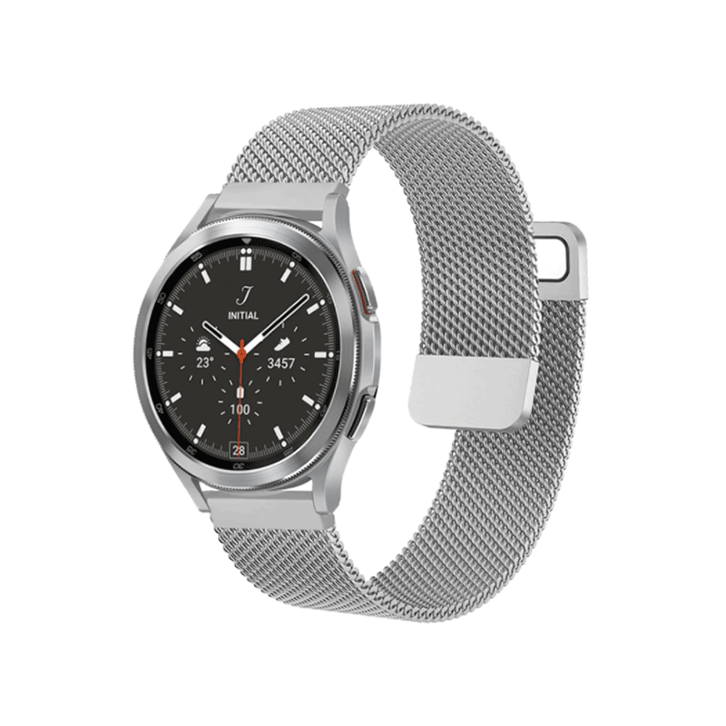 Bracelete Milanese Loop Fecho Magnético para Samsung Galaxy Watch4 - 40mm - Cinza