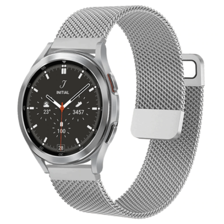 Bracelete Milanese Loop Fecho Magnético para Samsung Galaxy Watch4 - 40mm - Cinza