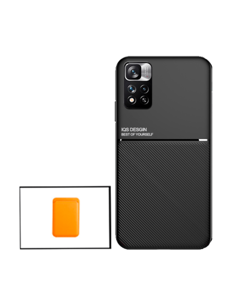 Kit Capa Magnetic Lux + Magnetic Wallet laranja para Xiaomi 11i HyperCharge