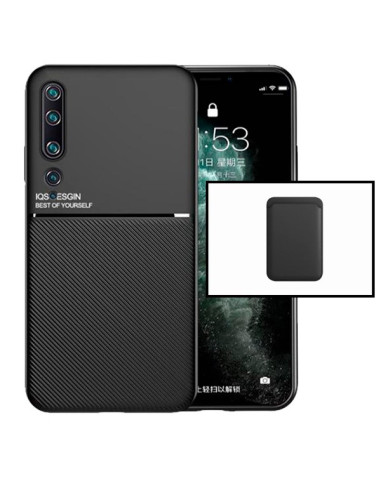 Kit Capa Magnetic Lux + Magnetic Wallet Preto para Xiaomi Mi 10 Pro 5G