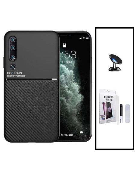 Kit Capa Magnetic Lux + Película de Vidro Nano Curved UV + Suporte Magnético de Carro para Xiaomi Mi 10 Pro 5G