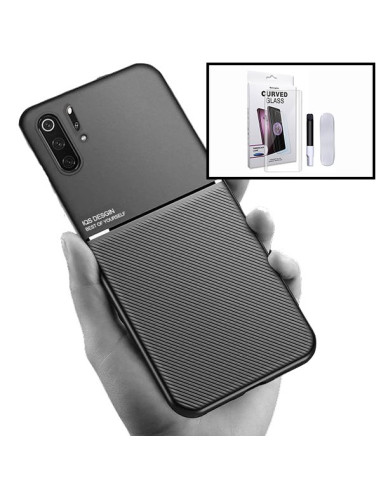 Kit Capa Magnetic Lux + Película de Vidro Nano Curved UV para Huawei P30 Pro