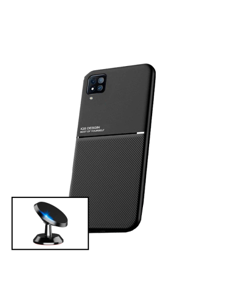 Kit Capa Magnetic Lux + Suporte Magnético de Carro para Samsung Galaxy A12