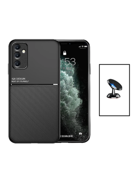 Kit Capa Magnetic Lux + Suporte Magnético de Carro para Samsung Galaxy A14 - Preto