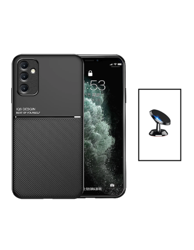 Kit Capa Magnetic Lux + Suporte Magnético de Carro para Samsung Galaxy A34 5G - Preto