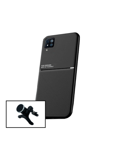 Kit Capa Magnetic Lux + Suporte Magnético de Carro Reforçado para Samsung Galaxy A12