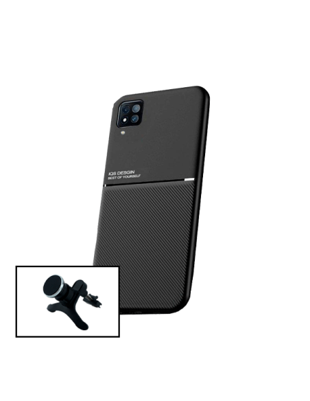 Kit Capa Magnetic Lux + Suporte Magnético de Carro Reforçado para Samsung Galaxy A12