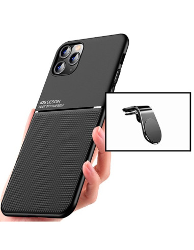 Kit Capa Magnetic Lux + Suporte Magnético L Safe Driving para iPhone 12 Pro Max