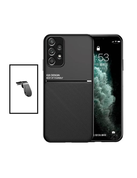 Kit Capa Magnetic Lux + Suporte Magnético L Safe Driving para Samsung Galaxy A33 5G - Preto