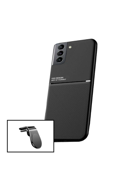 Kit Capa Magnetic Lux + Suporte Magnético L Safe Driving para Samsung Galaxy S21+ 5G