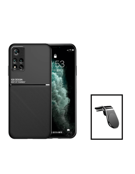 Kit Capa Magnetic Lux + Suporte Magnético L Safe Driving para Xiaomi 11i - Preto