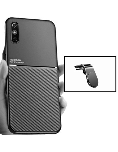 Kit Capa Magnetic Lux + Suporte Magnético L Safe Driving para Xiaomi Redmi 9i