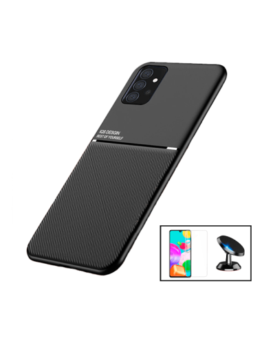 Kit Capa Magnetic Lux + Vidro Temperado ClearGlass + Suporte Magnético de Carro para Samsung Galaxy A52