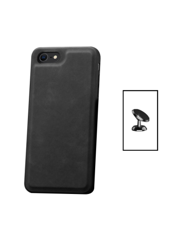 Kit Capa MagneticLeather + Suporte Magnético para Apple iPhone 8 - Preta