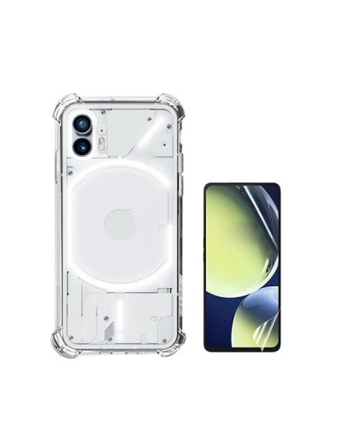 Kit Capa SuperProtect Anti-Shock + Pelicula Hydrogel Frente Phonecare para Nothing Phone 2 - Transparente