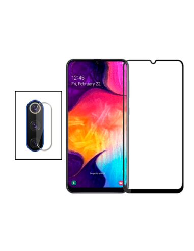 Kit Película de Camara Traseira + Vidro Temperado 5D Full Cover para Huawei P30 Lite New Edition