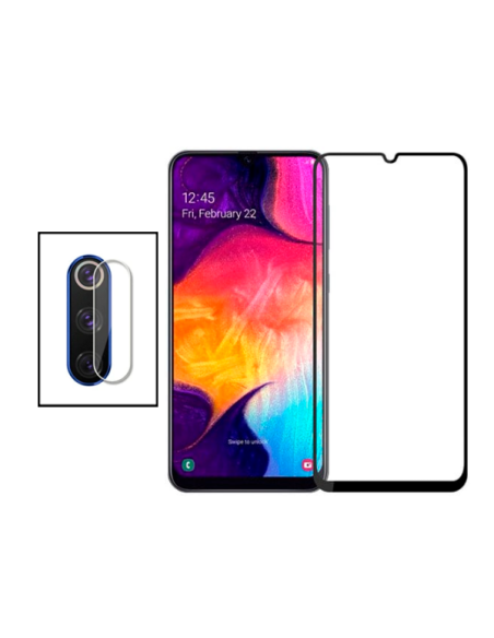 Kit Película de Camara Traseira + Vidro Temperado 5D Full Cover para Huawei P30 Lite New Edition