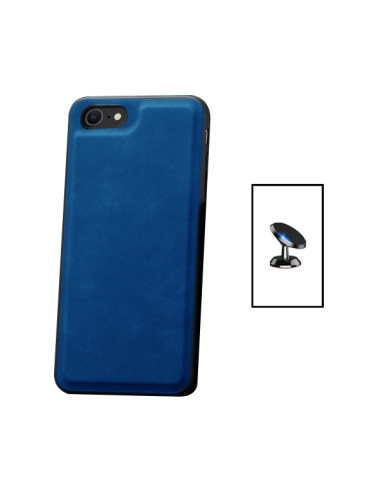 Kit Capa MagneticLeather + Suporte Magnético para Apple iPhone 7 - Azul