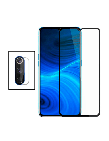 Kit Película de Camara Traseira + Vidro Temperado 5D Full Cover para Xiaomi Redmi 9