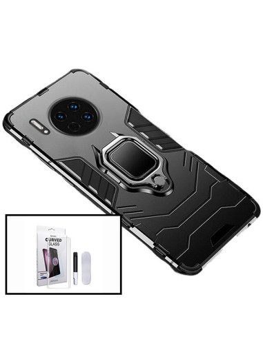 Kit Película de Vidro Nano Curved UV + Capa 3X1 Military Defender para Huawei Mate 30 Pro