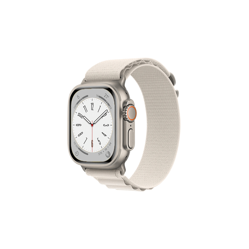 Bracelete NylonSense Alpine L (Pulso de 165mm a 210mm) para Apple Watch SE (2022) - 44mm - Branco