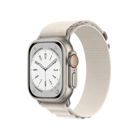 Bracelete NylonSense Alpine L (Pulso de 165mm a 210mm) para Apple Watch SE (2022) - 44mm - Branco