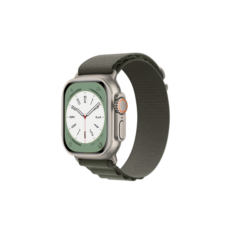 Bracelete NylonSense Alpine L (Pulso de 165mm a 210mm) para Apple Watch SE (2022) - 44mm - Verde