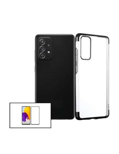 Kit Película de Vidro Temperado 5D Full Cover + Capa SlimArmor para Samsung Galaxy A52 5G - Preto