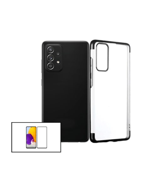 Kit Película de Vidro Temperado 5D Full Cover + Capa SlimArmor para Samsung Galaxy A52 5G - Preto