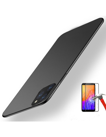 Kit Película de Vidro Temperado 5D Full Cover + Capa SlimShield para Huawei Honor 9s - Preto