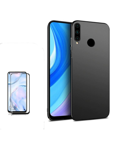 Kit Película de Vidro Temperado 5D Full Cover + Capa SlimShield para Huawei P40 Lite E - Preto