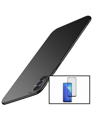 Kit Película de Vidro Temperado 5D Full Cover + Capa SlimShield para Oppo A53 - Preto