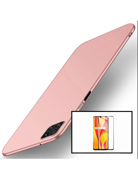 Kit Película de Vidro Temperado 5D Full Cover + Capa SlimShield para Oppo A73 - Rosa