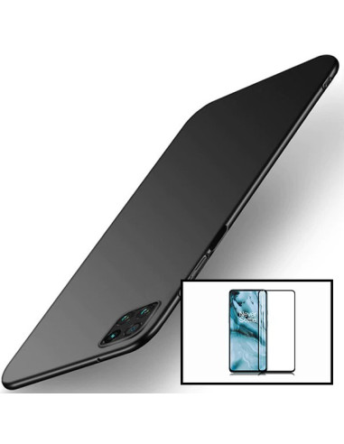 Kit Película de Vidro Temperado 5D Full Cover + Capa SlimShield para Oppo Reno4 Z 5G - Preto