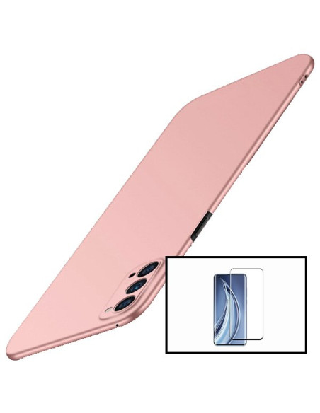 Kit Película de Vidro Temperado 5D Full Cover + Capa SlimShield para Oppo Reno5 5G - Rosa