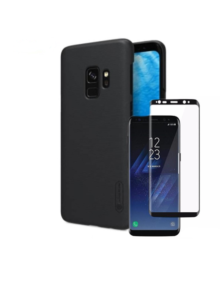 Kit Película de Vidro Temperado 5D Full Cover + Capa SlimShield para Samsung Galaxy S9 Plus - Preto