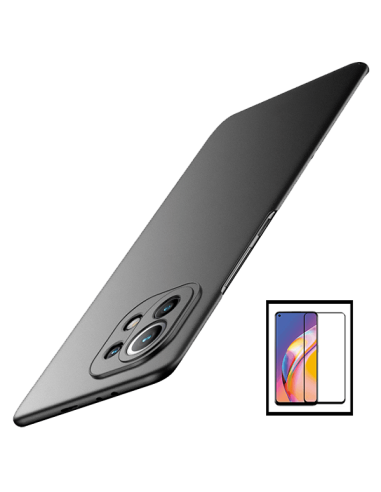 Kit Película de Vidro Temperado 5D Full Cover + Capa SlimShield para Xiaomi Mi 11 Lite 5G - Preto